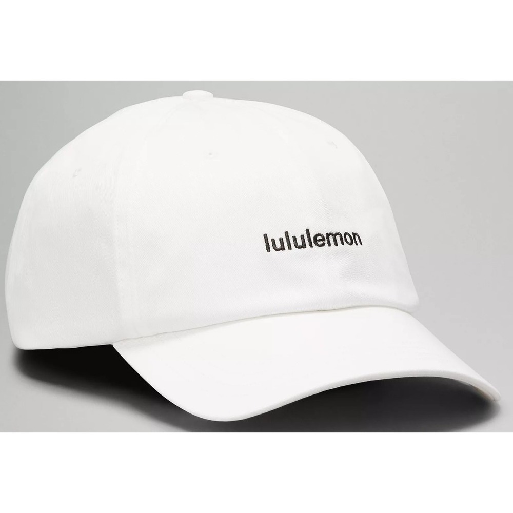 Lululemon baseball hat cap white adjustable excellent condition, lulu logo sun